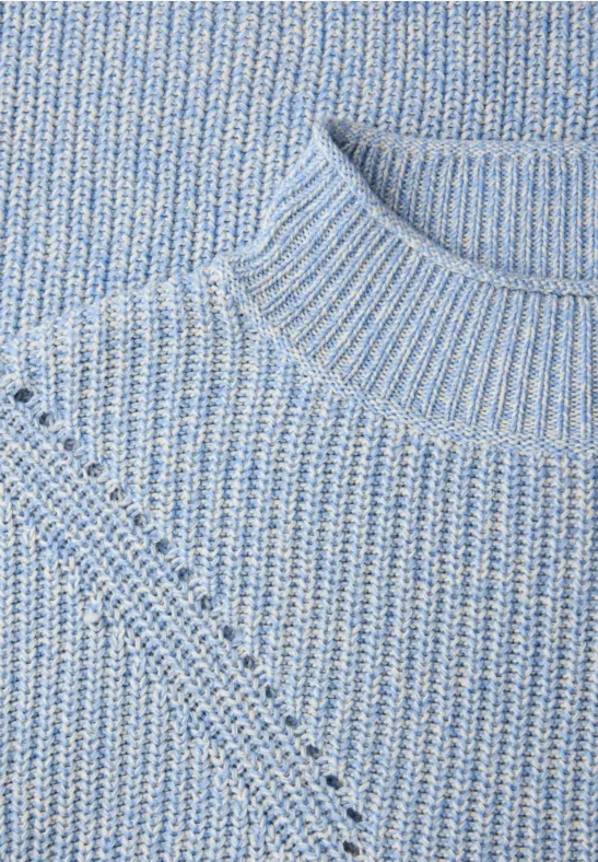 Pull-over Mouline frosted blue