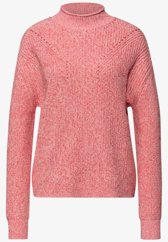 Pull-over Mouline striking coral