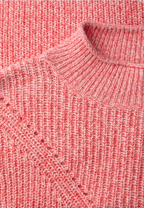 Pull-over Mouline striking coral