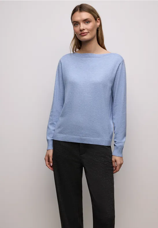 Pull-over basique U-Boot frosted blue mel.