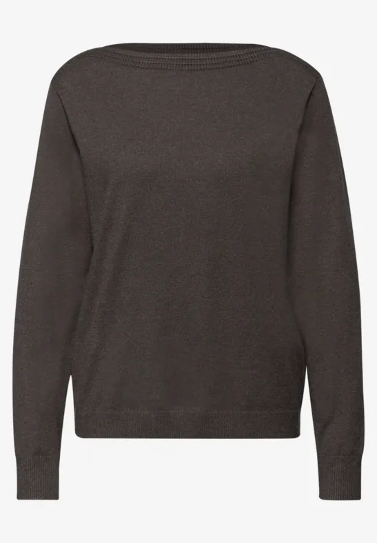 Pull-over basique U-Boot rustic brown mel.