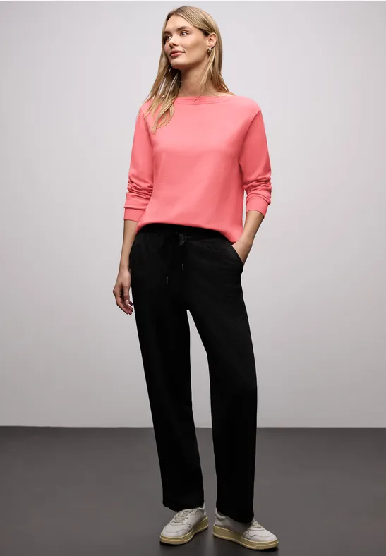 Pull-over basique U-Boot striking coral mel.