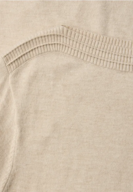 Pull-over basique U-Boot cotton beige mel.