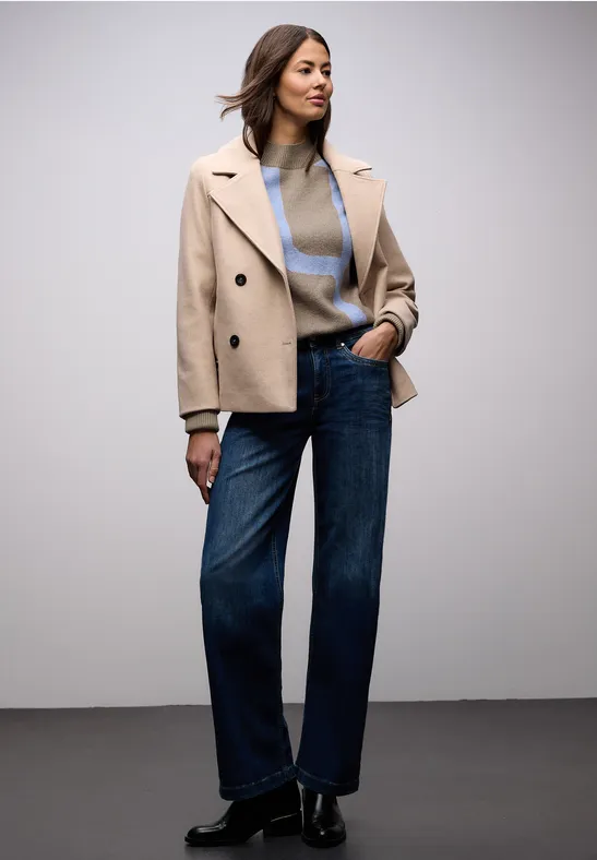 Pull jacquard light terra mocha mel.