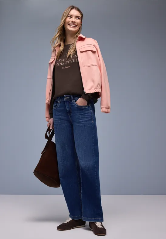 Sweatshirt met kunstwerk molten earth