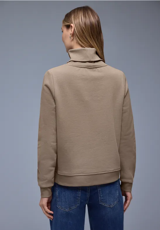 Trui in effen kleur light terra mocha