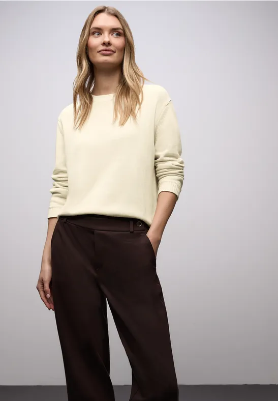 Basic Pullover soft beige