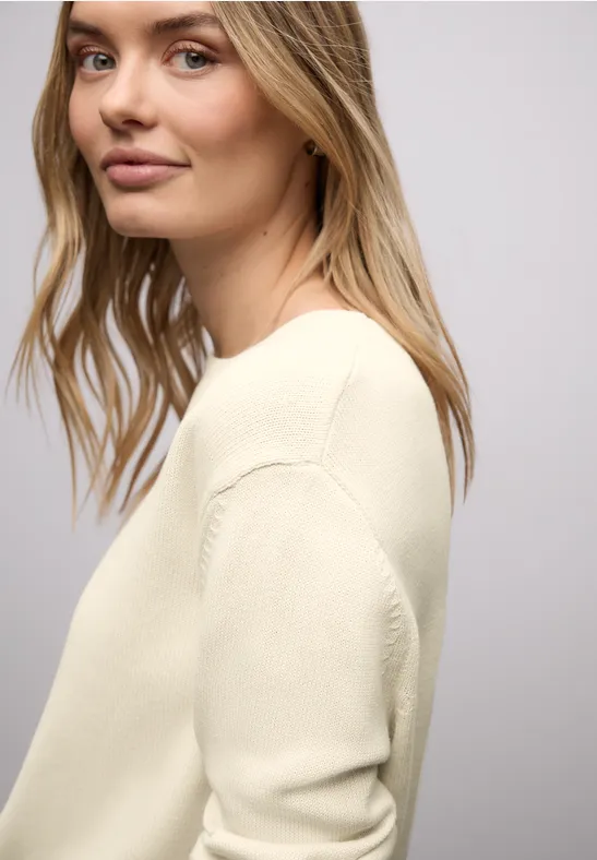 Basic Pullover soft beige
