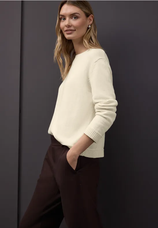 Basic Pullover soft beige