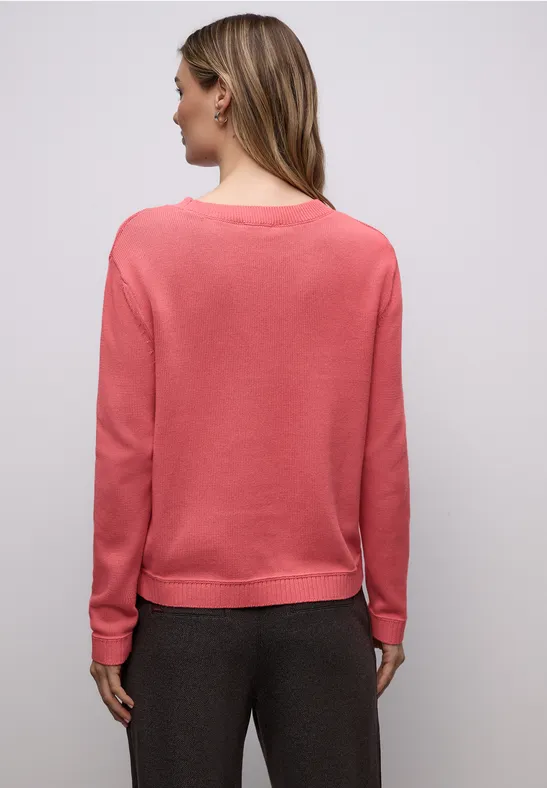 Basic Pullover striking coral