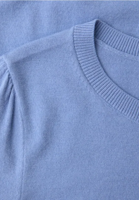 Trui in effen kleur bonnet blue