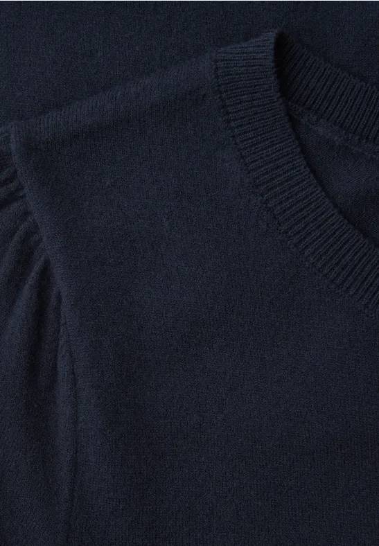 Pullover in Unifarbe shadowed navy