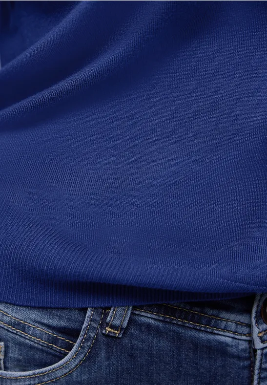 Pullover in Unifarbe amparo blue