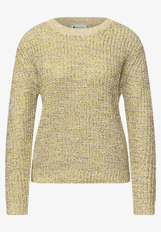 Grobstrickpullover cotton beige