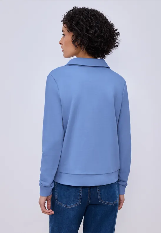 Sweatshirt mit Kragen bonnet blue
