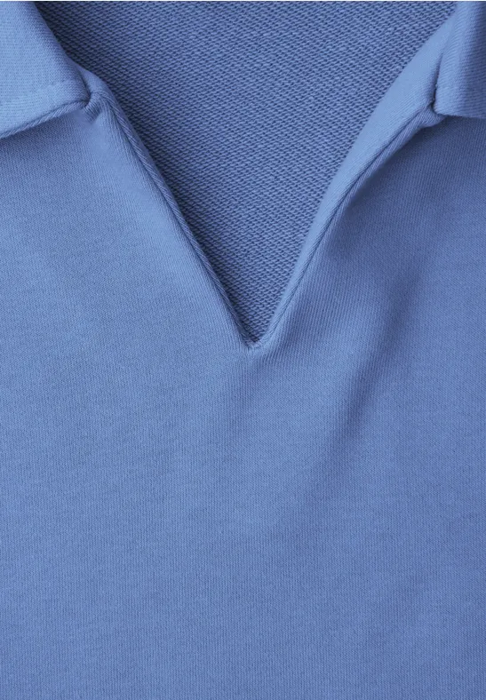Sweatshirt mit Kragen bonnet blue