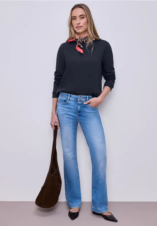 Basic Sweatshirt shadowed navy