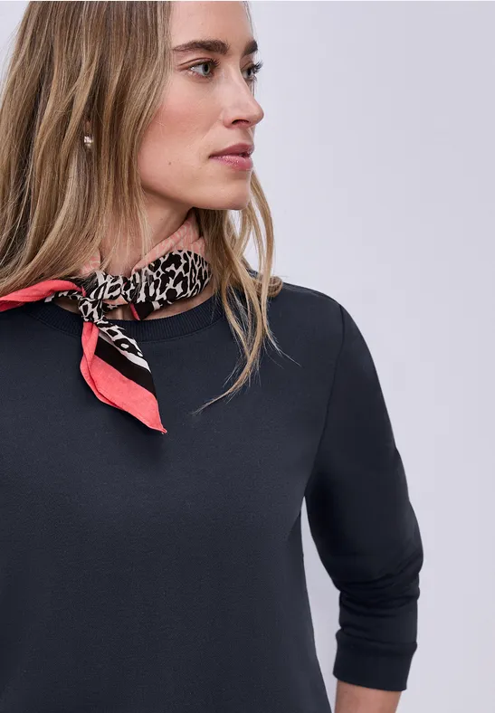 Basic Sweatshirt shadowed navy