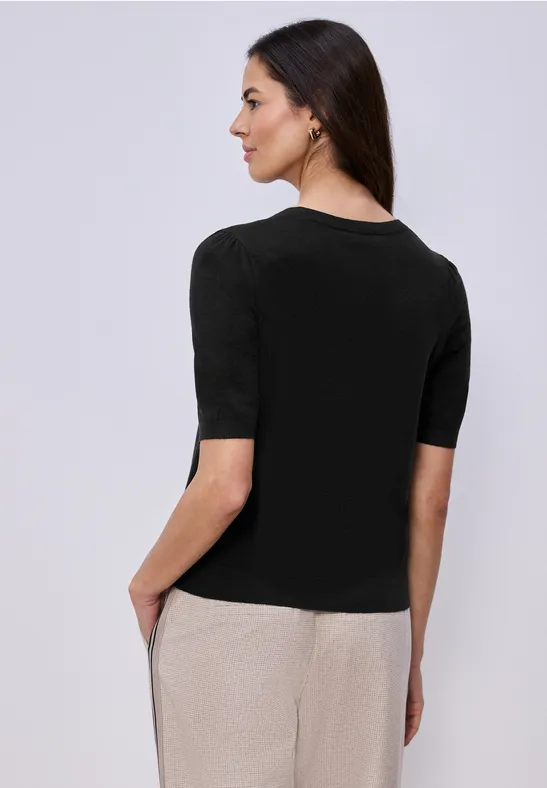 Pullover in Unifarbe Black