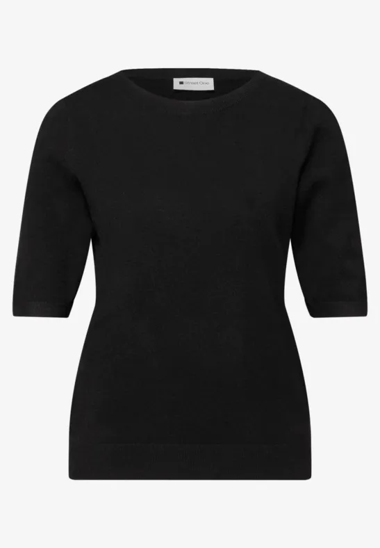 Pullover in Unifarbe Black