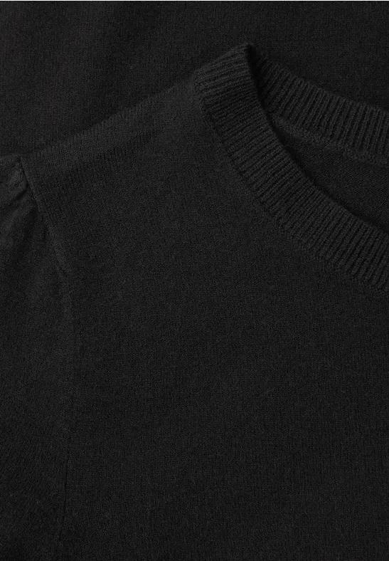 Pullover in Unifarbe Black