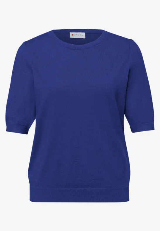 Pullover in Unifarbe amparo blue