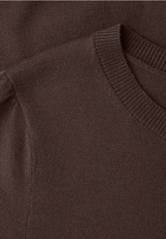 Pull-over en couleur unie molten earth