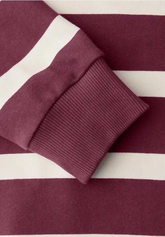 Gestreiftes Sweatshirt dark clouded blush