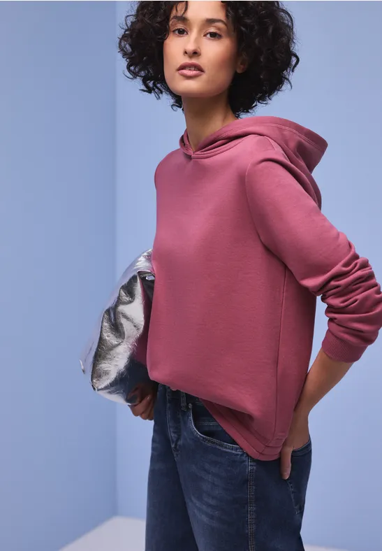 Hoodie en couleur unie dark clouded blush