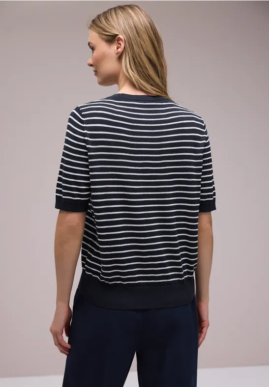 Pull à rayures shadowed navy