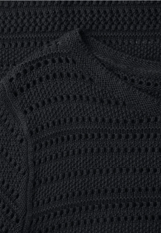 Strukturpullover shadowed navy