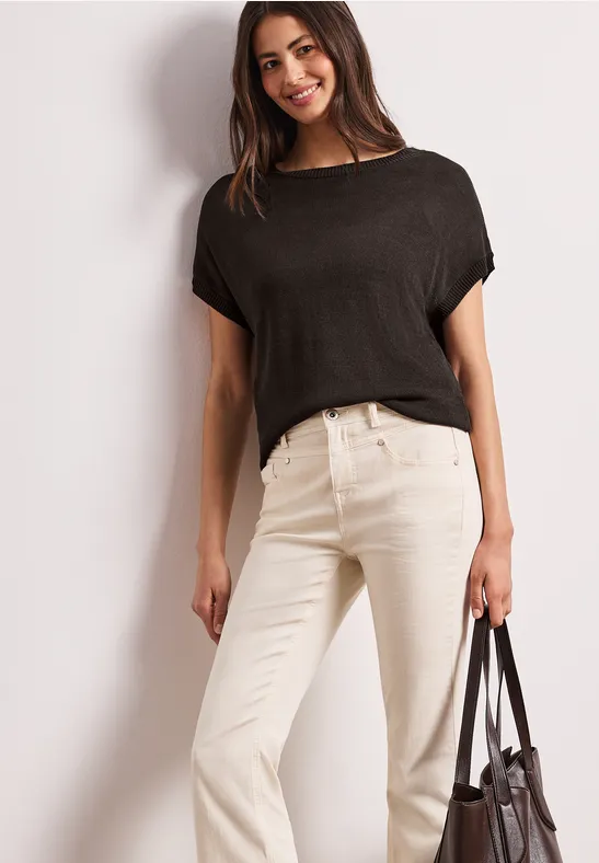 Pullunder mit U-Boot-Ausschnitt espresso brown