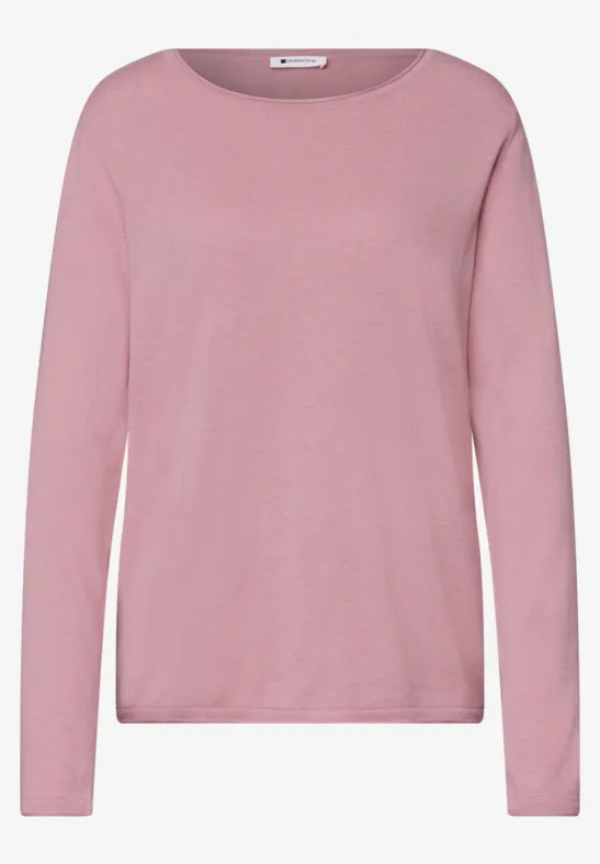 Rosa Pullover mit langen Ärmeln