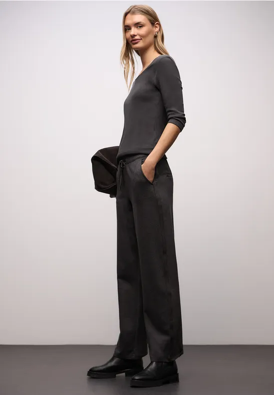 T-shirt basique à manches 3/4 darkest brown