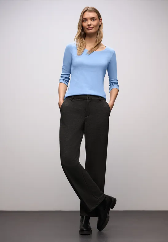 Basic Shirt met 3/4 mouwen null