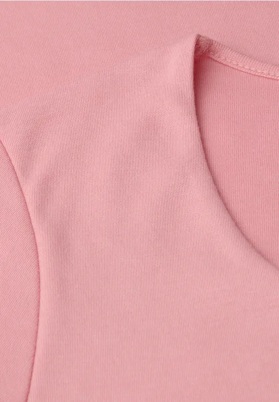 Basic T-Shirt mit 3/4 Arm powder pink