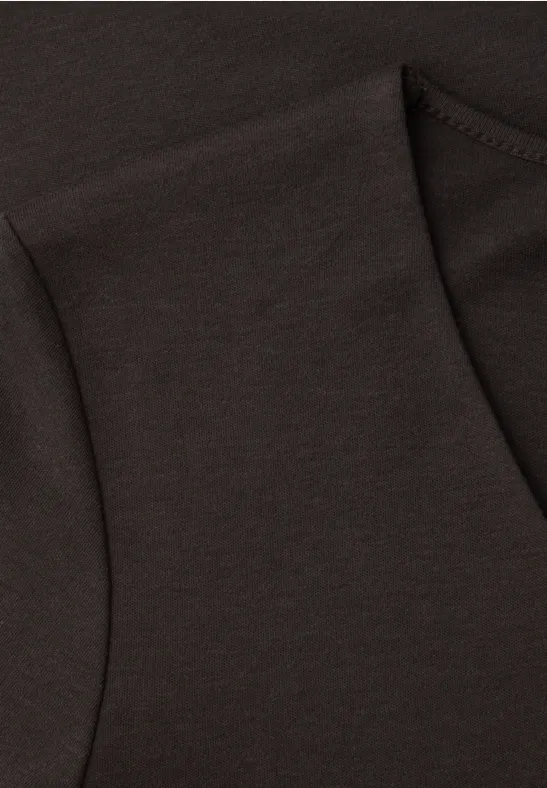 T-shirt basique avec devant opaque espresso brown