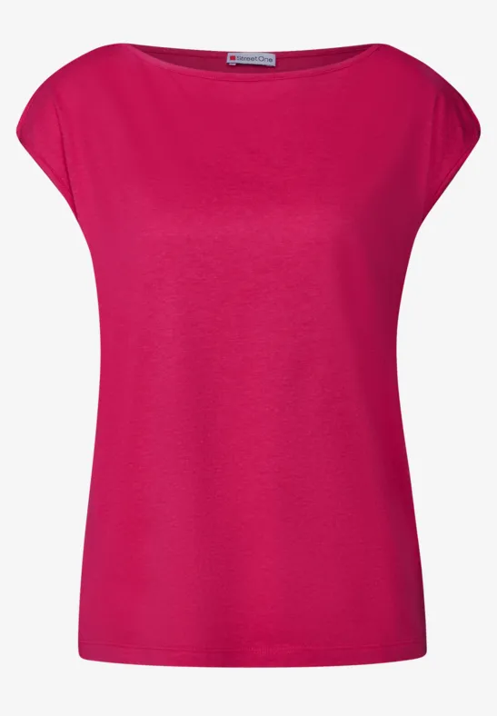 Shirt mit U-Boot-Ausschnitt juicy berry