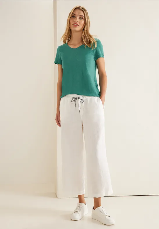 T-Shirt Femme Cencil – Manches Longues, Col Bateau, Coton, Taille M