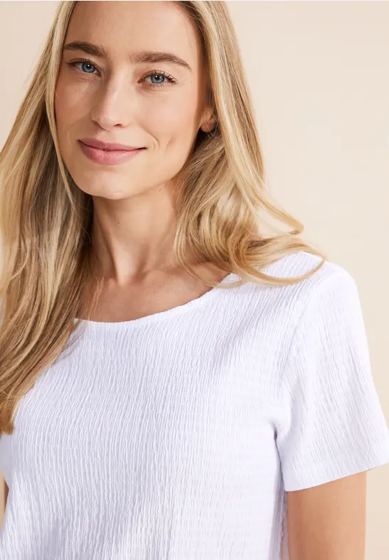 T-shirt Donna Street One Con Stampa In Pellicola Lucida, Girocollo, Maniche Corte, In Morbido Cotone, Modello A321523
