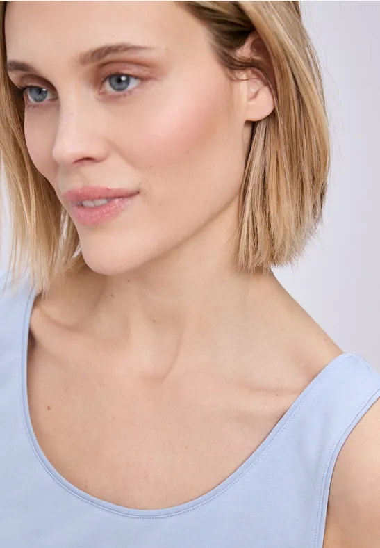 Top de base cashmere blue