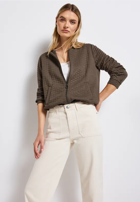 Veste légère structurée silk brown