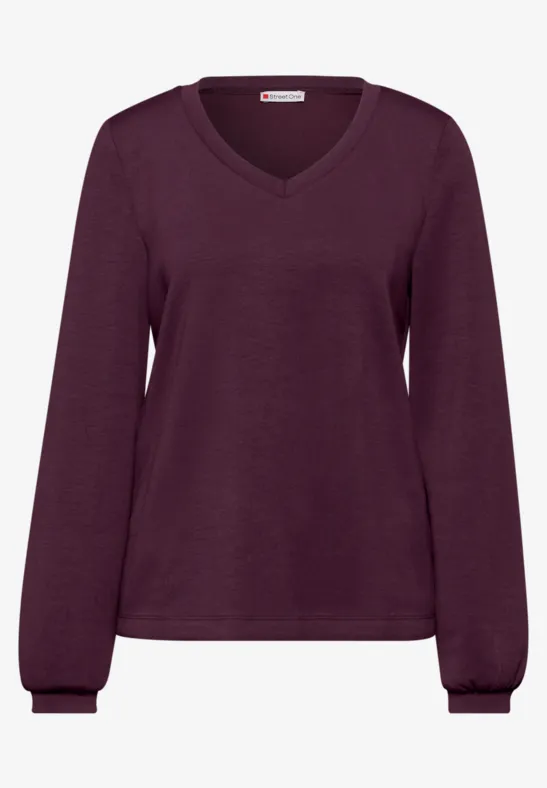 Silk-Look Shirt noble red
