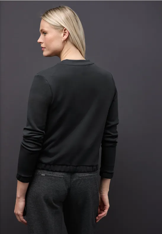 Silk-Look jasje Black