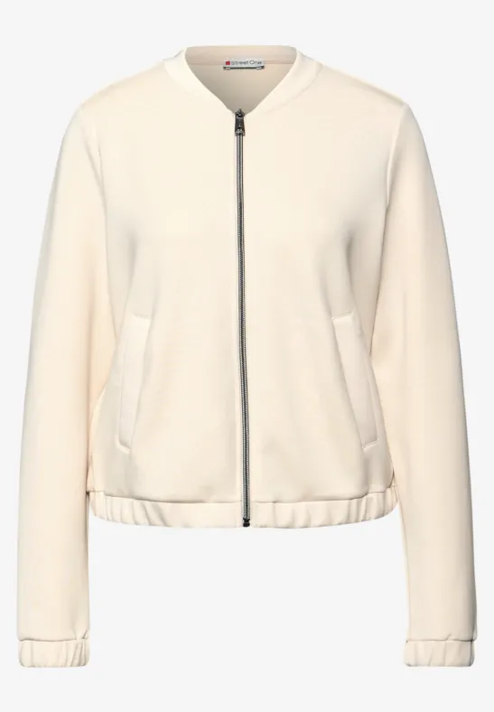 Silk-Look jasje soft beige