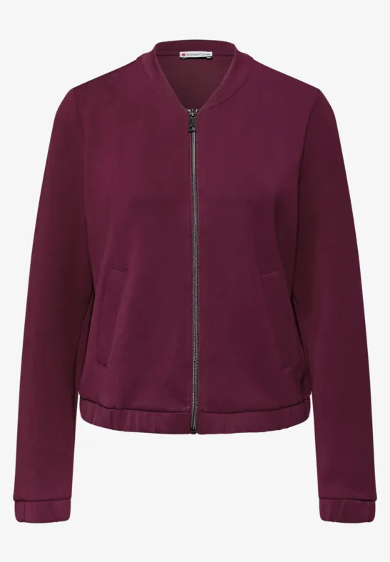 Silk-Look jasje noble red