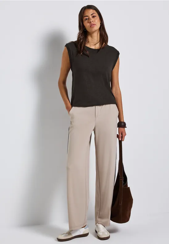 Shirt mit Dekotapes deep roast brown