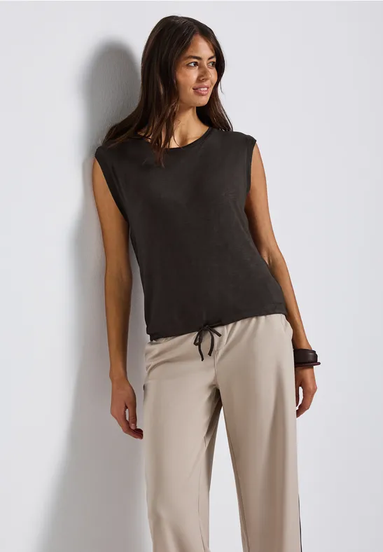 Shirt mit Dekotapes deep roast brown