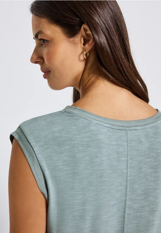 Shirt mit Dekotapes arona blue