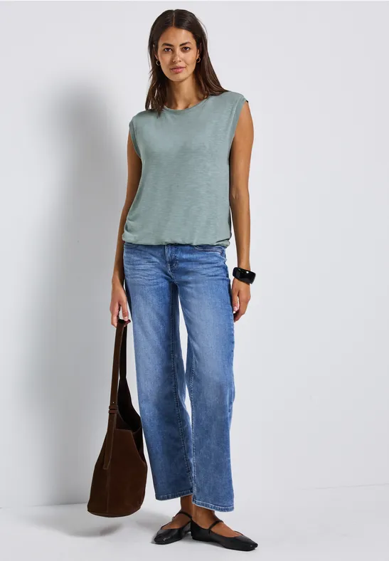 Shirt mit Dekotapes arona blue